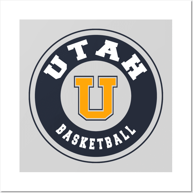 Utah basketball Wall Art by BVHstudio